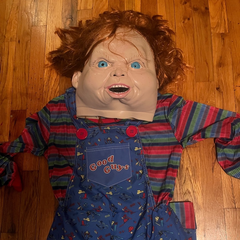 Chucky Halloween costume! NWT suit is a size large.